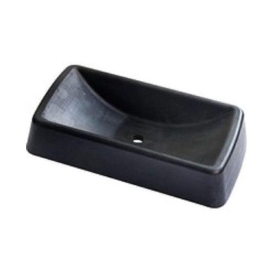 XL Rubber Jockey Wheel Receiver 10"