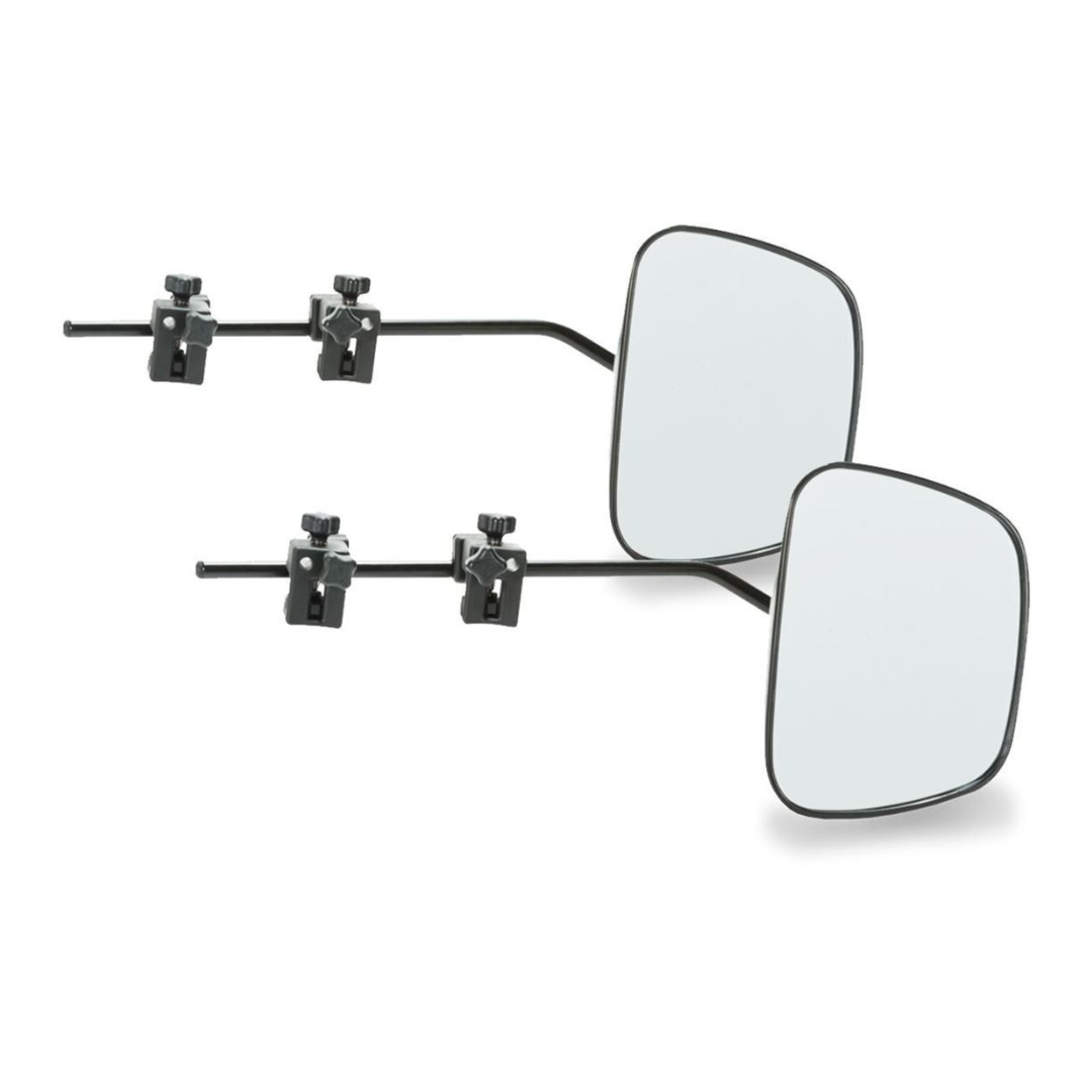 Milenco Grand Aero 4 Towing Mirror XXL Flat Glass – Extra-Large Caravan Towing Mirrors with Carry Bag