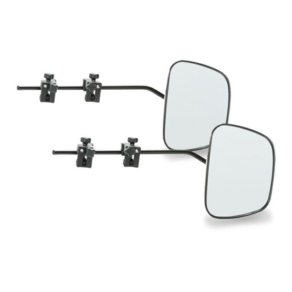 Milenco Grand Aero 4 Towing Mirror XXL Flat Glass – Extra-Large Caravan Towing Mirrors with Carry Bag