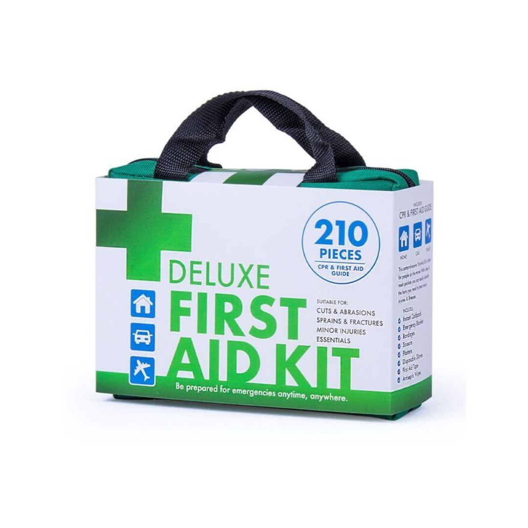 210 Piece Deluxe First Aid Kit – Compact and Comprehensive Emergency Kit for Caravans, Camping, and Home