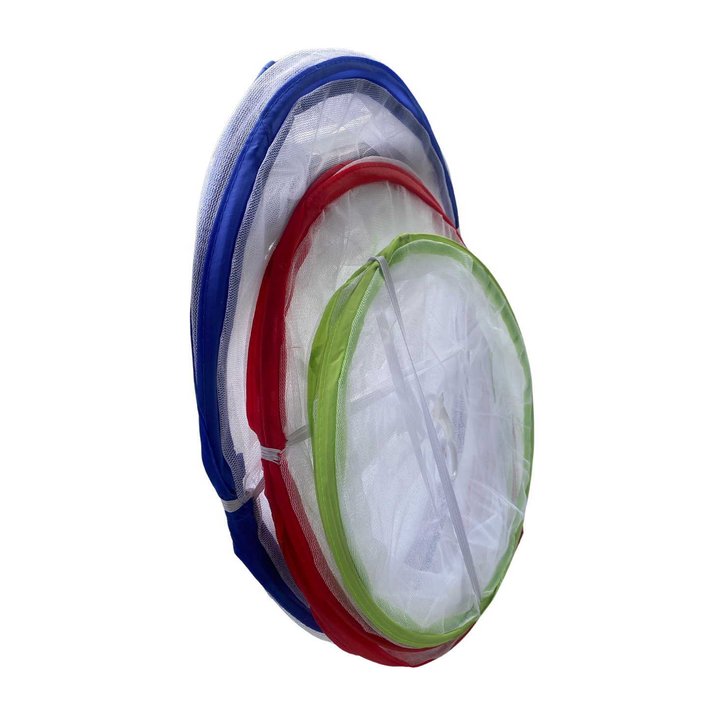 Collapsible food cover set of 3, lightweight and foldable for outdoor meals and picnics

