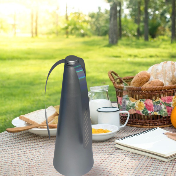 Deluxe FlyFan Guard with three rotating arms for insect protection at outdoor gatherings