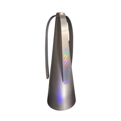 Deluxe FlyFan Guard with three rotating arms for insect protection at outdoor gatherings