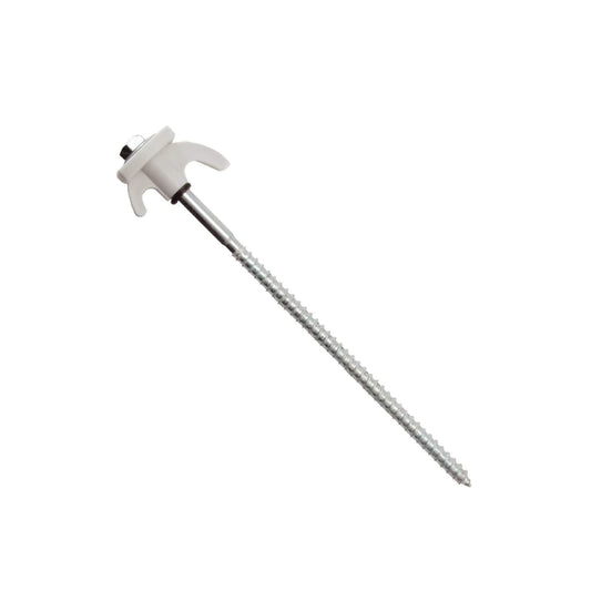 Triton Tough Terrain Metal Screw Peg with deep thread and grip head for securing tents, awnings, and shelters in hard ground