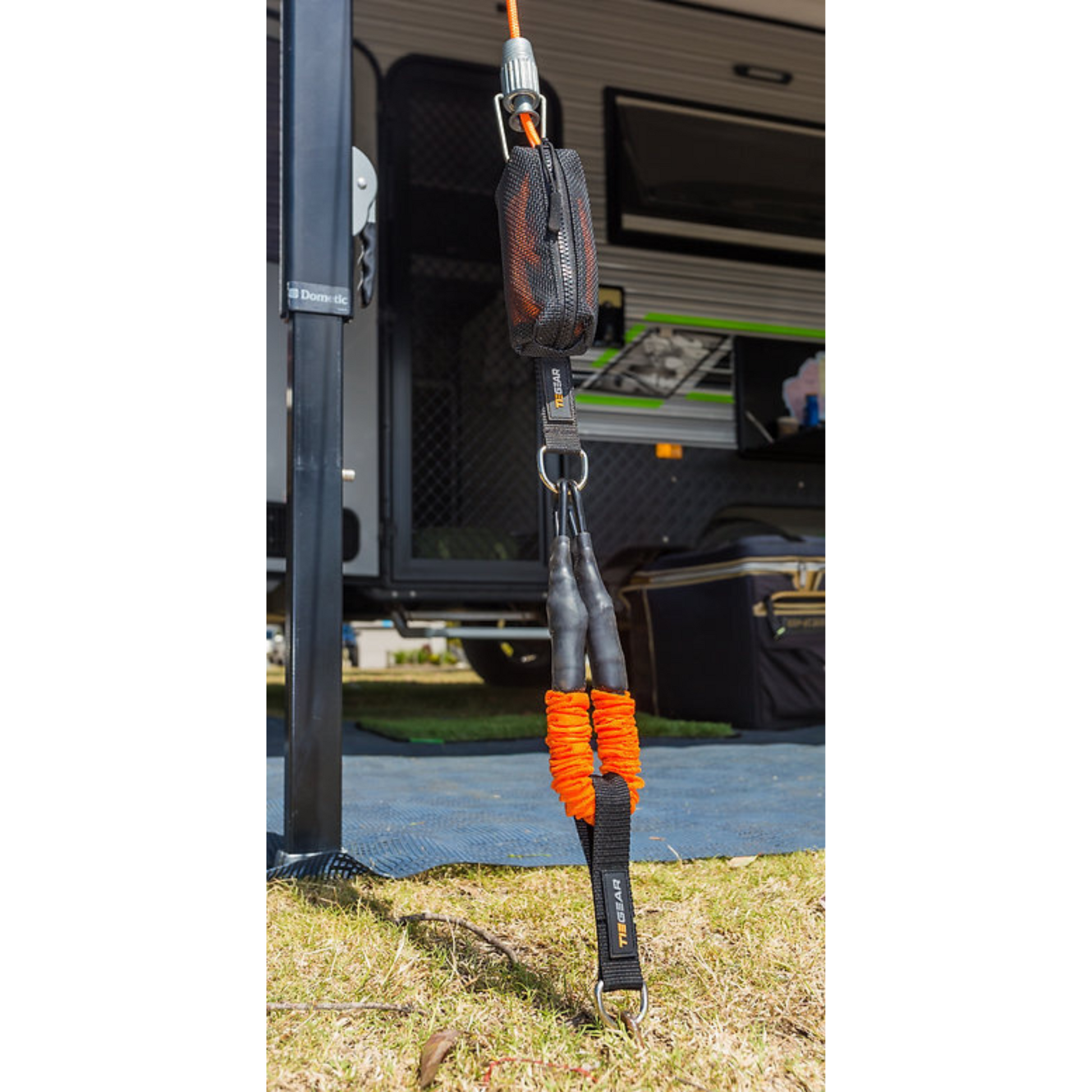 TieGear Caravan Pack 2 Pack with guy ropes, soft springs and gear bag