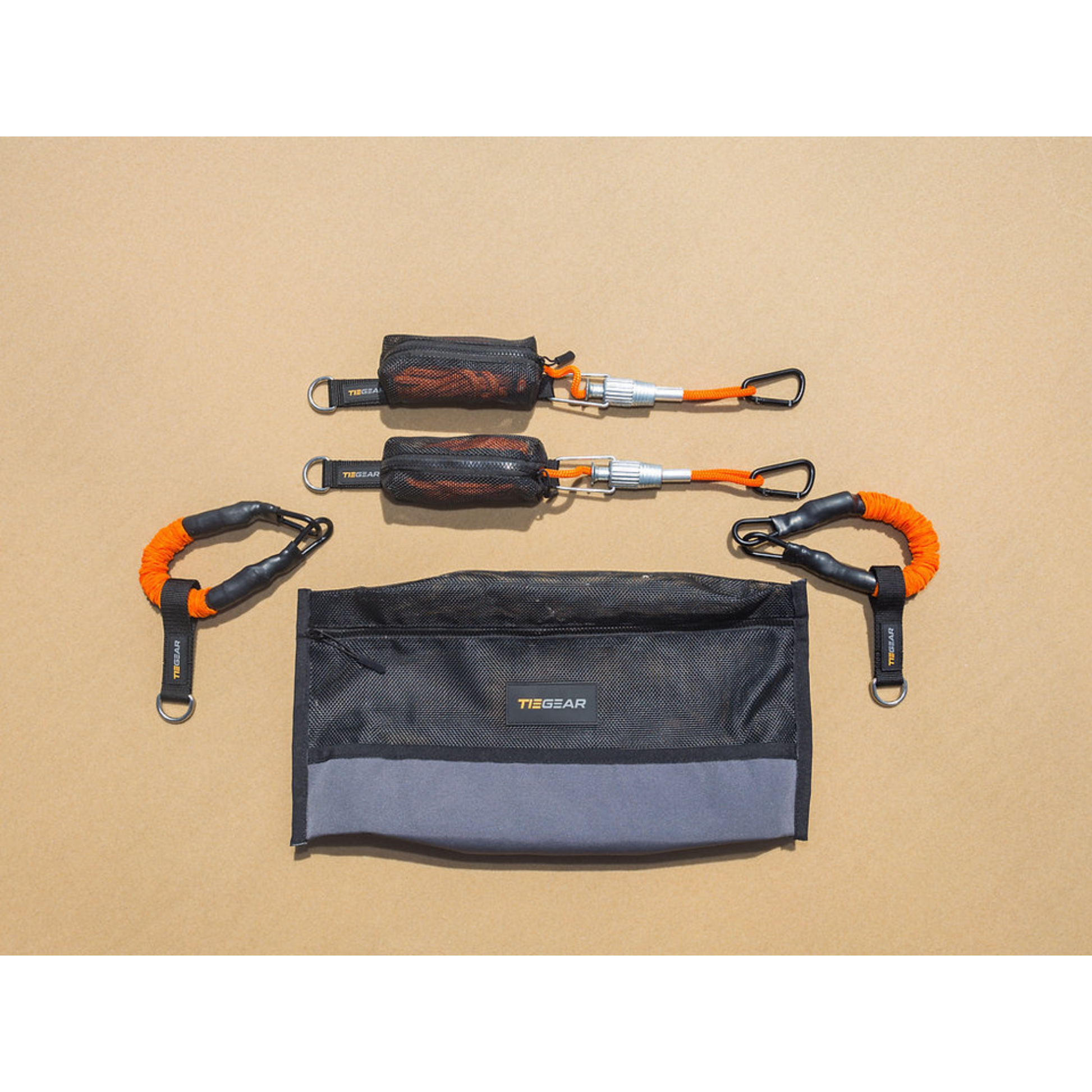 TieGear Caravan Pack 2 Pack with guy ropes, soft springs and gear bag