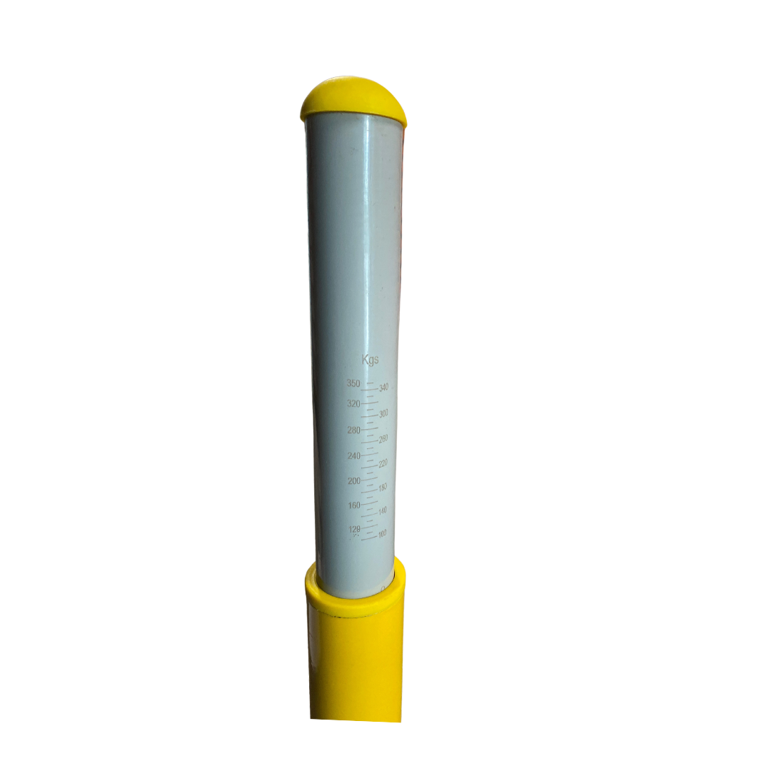 Tow ball weight gauge for caravans and trailers, measuring 100kg to 350kg
