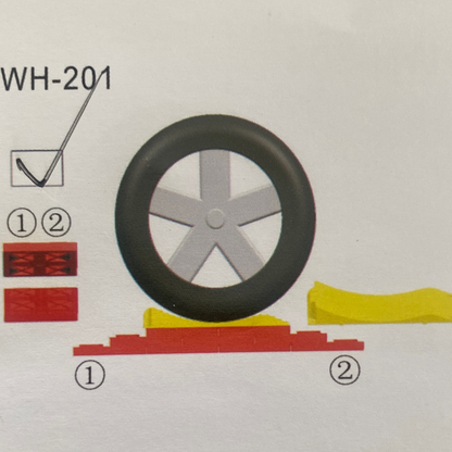Lynx 10 piece levelling kit with interlocking blocks and tyre saver for caravans and campers