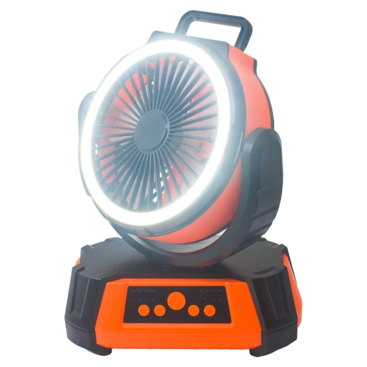 Fantastic ultimate portable rechargeable fan with LED light and remote control for camping and caravans
