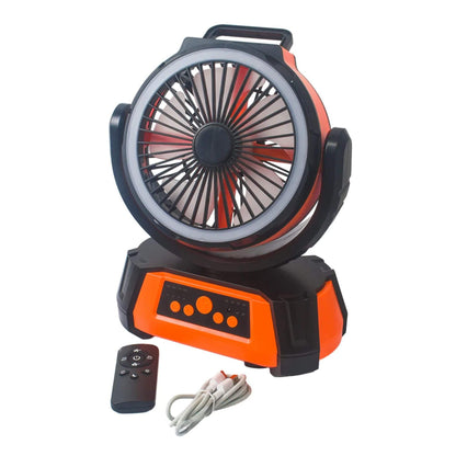 Fantastic ultimate portable rechargeable fan with LED light and remote control for camping and caravans