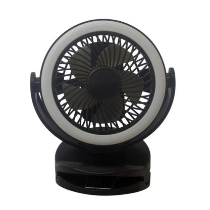 Fantastic rechargeable clip-on fan with LED light