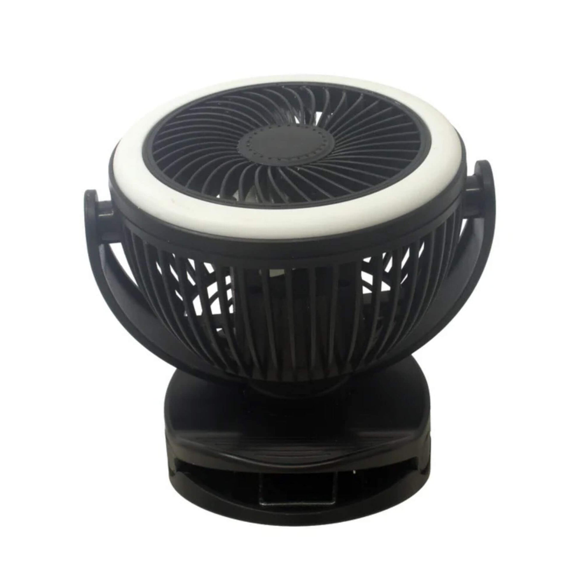 Fantastic rechargeable clip-on fan with LED light