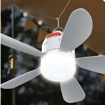 Fantastic rechargeable ceiling fan with LED light for caravans
