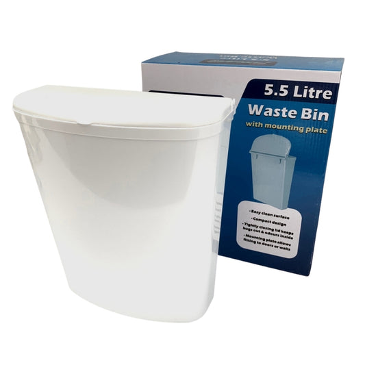 5.5L compact waste bin for caravan, camping, kitchen, or home use