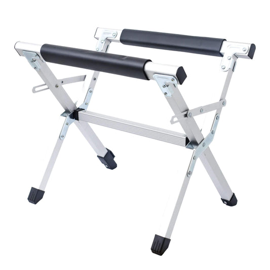 Folding fridge stand with adjustable height supporting portable camping fridge