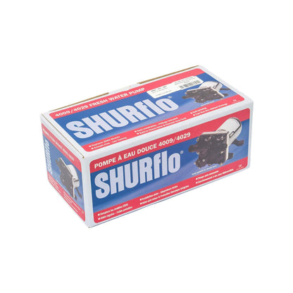 Shurflo Revolution 4009 12V water pump 11L 45PSI with 4-chamber diaphragm, compact RV fresh water pump with internal by-pass