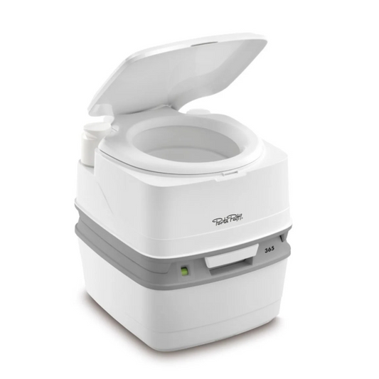 Thetford Porta Potti Qube 365 – Full-Size Portable Toilet with Level Indicator