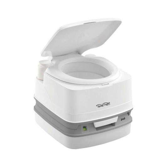 Thetford Porta Potti Qube 345 – Compact Medium Portable Toilet with Level Indicator
