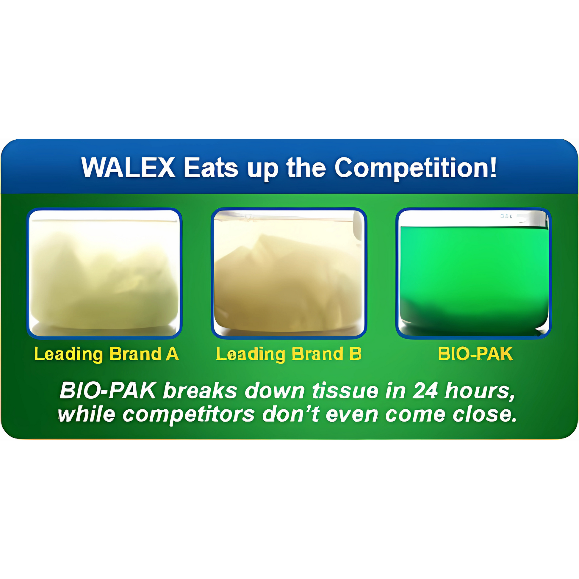 Walex BIO-PAK toilet deodorizer. 15-pack, breaks down waste & paper, eco-friendly, formaldehyde-free. Ideal for caravans & boats.