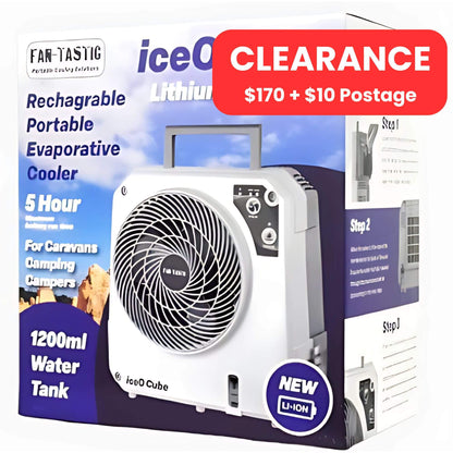 Fantastic iceOcube Lithium Rechargeable 12v Evaporative Cooler