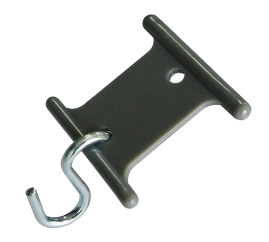Awning track hanger set with S hooks for caravans, ideal for hanging cords and lights