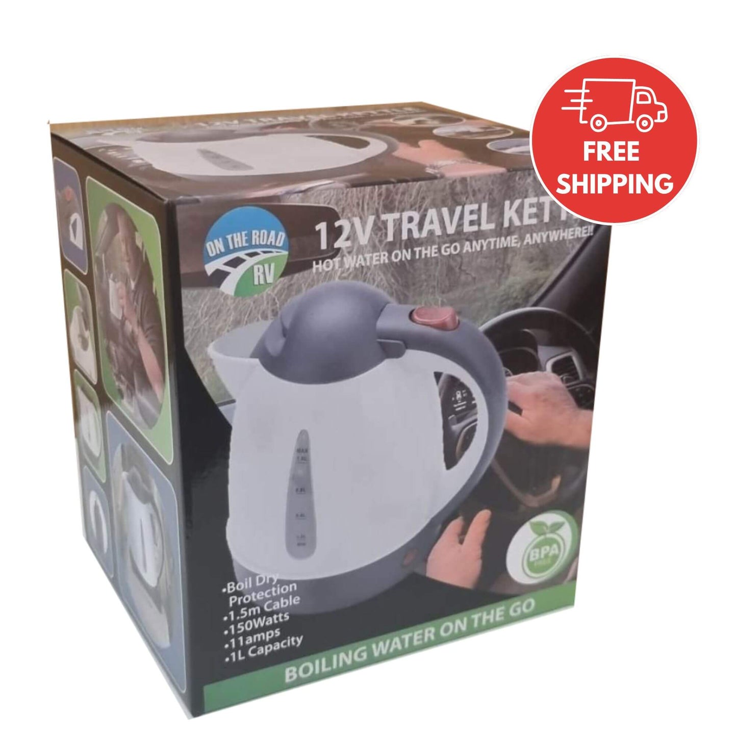 12V Kettle – 1L Travel Kettle
