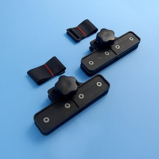 Max deflapper with strap pair to reduce caravan awning noise and movement