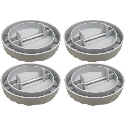 Sand jack pads for caravans and campers, providing stable support on soft ground