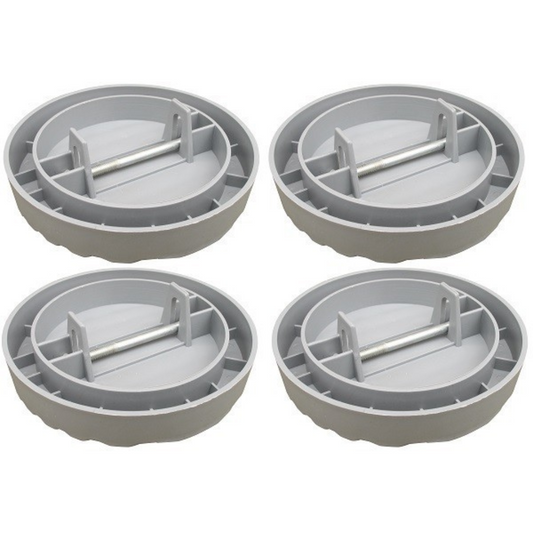 Sand jack pads for caravans and campers, providing stable support on soft ground