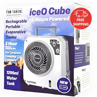 Fantastic iceOcube Lithium Rechargeable 12v Evaporative Cooler