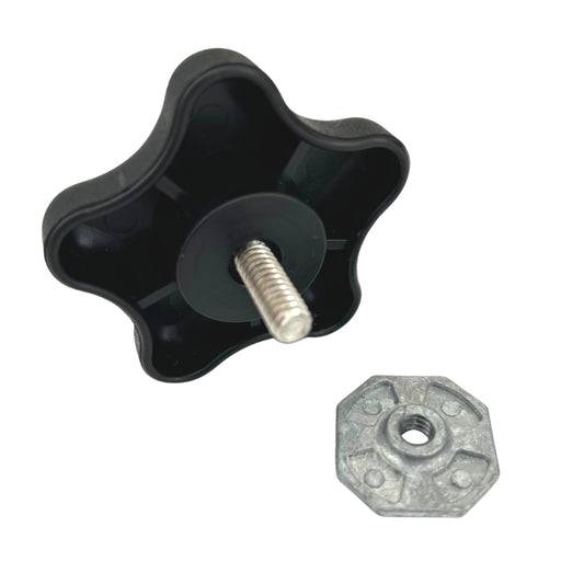 Knob and nut set for Carefree awnings, provides secure support for extended awning arms