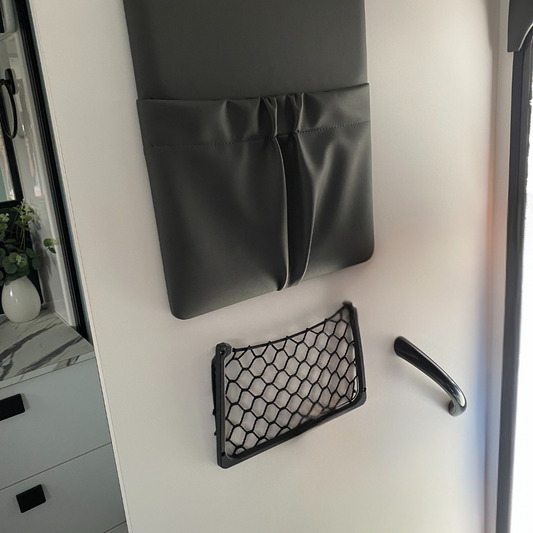 Magazine holder for caravan or car, 300mm x 210mm compact storage for remotes, maps, and books