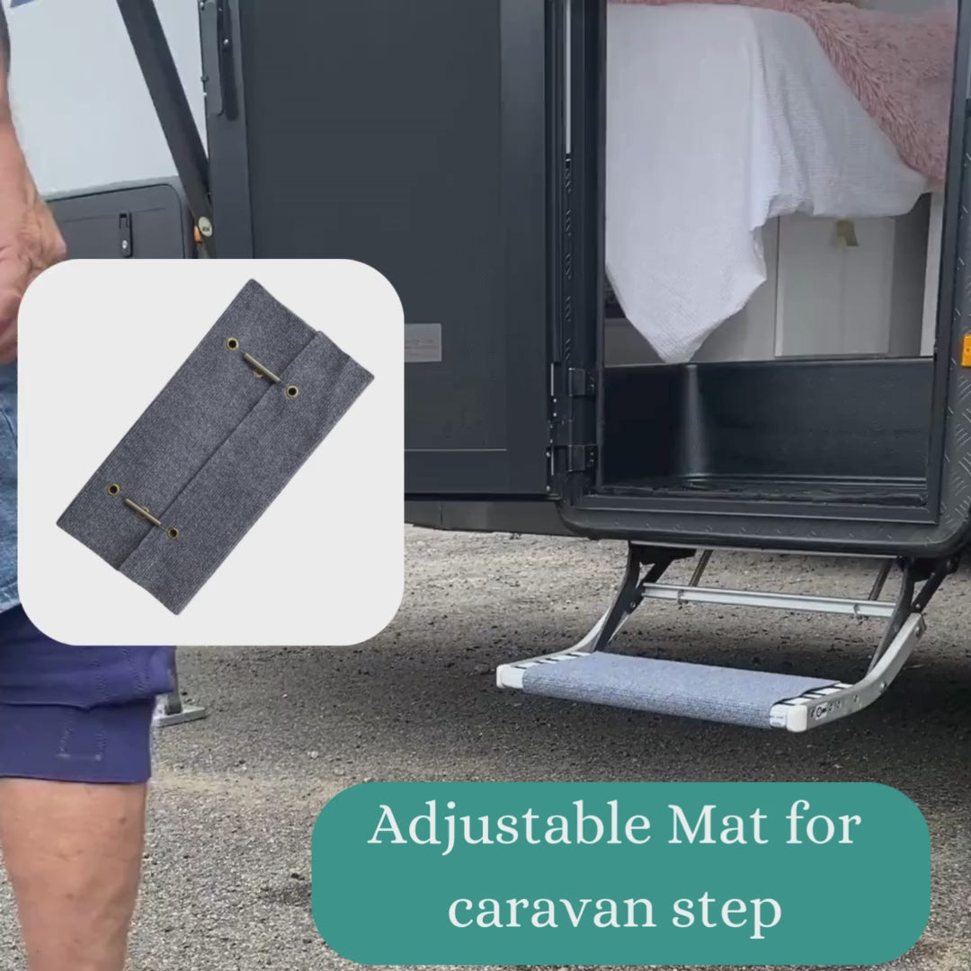 Caravan Step Mat adjustable to 230mm or 250mm easy-clean outdoor mat