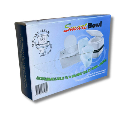 Smart Bowl RV Toilet Bowl Liners – 50 Pack